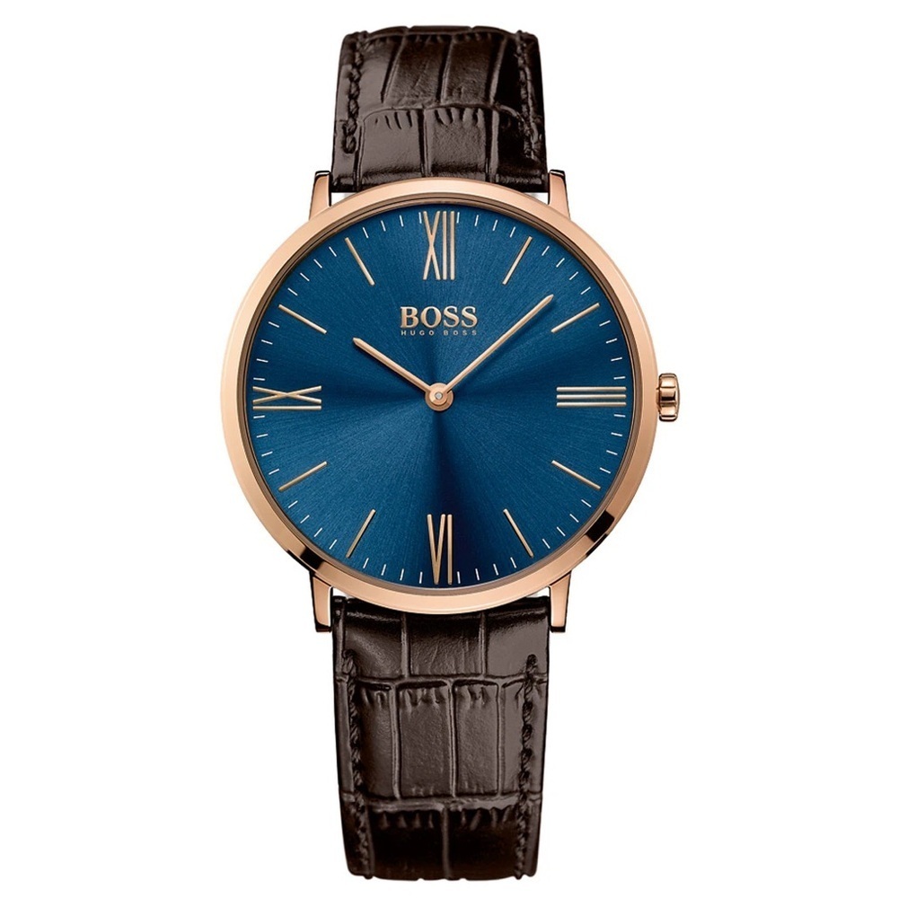 Hugo  Boss brown leather watch